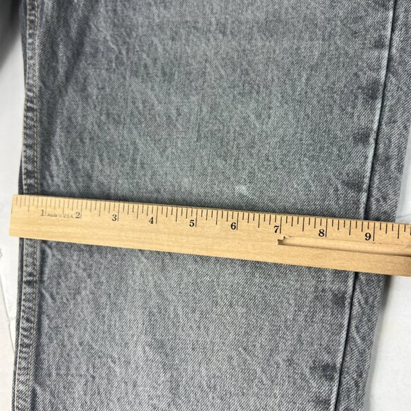 Zara Jeans Women's 26x26* High Rise Mom Straight Crop Grey Faded Denim Tag 4 - Picture 13 of 16